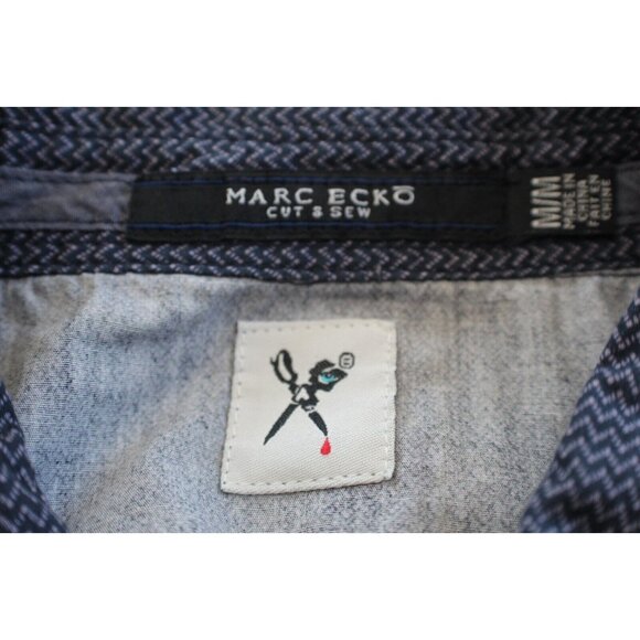 Marc Ecko Cut and Sew Button Up Shirt Men's Size M - Picture 4 of 5